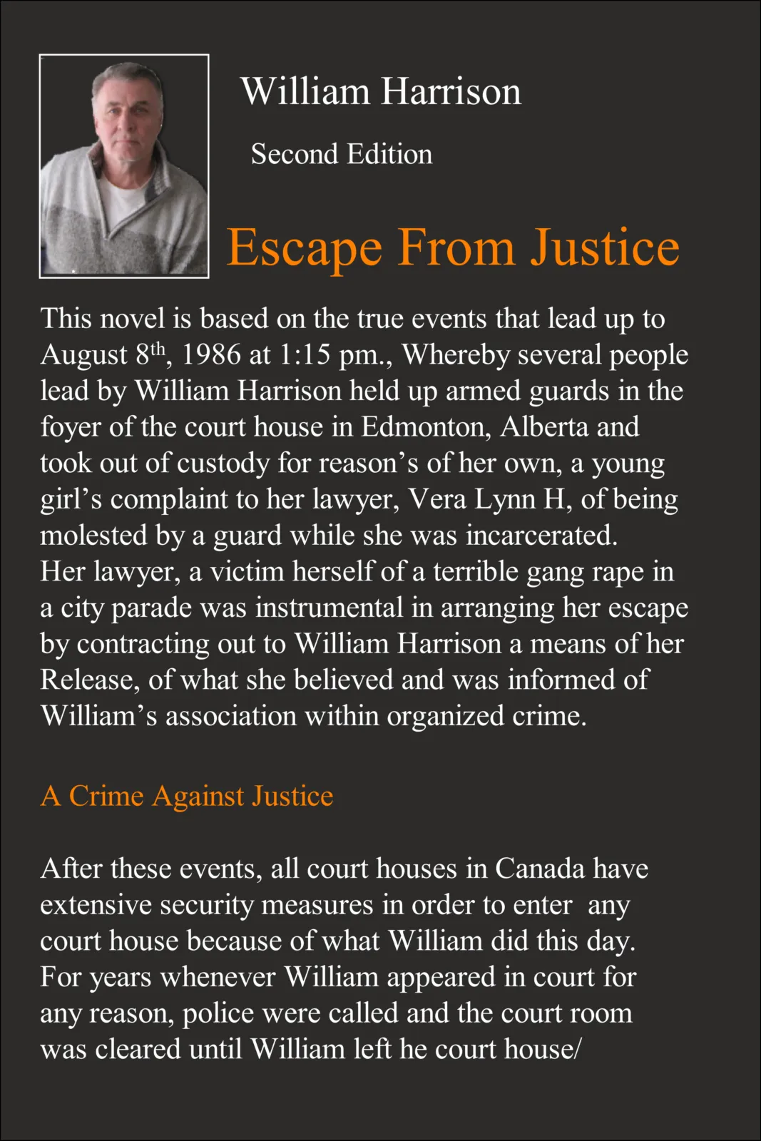Back cover of the book